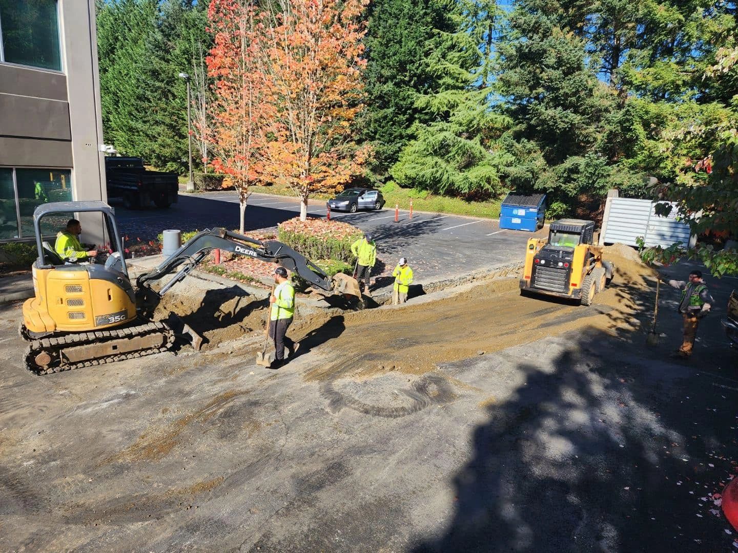 Catch basin and drainage installation in Western Washington