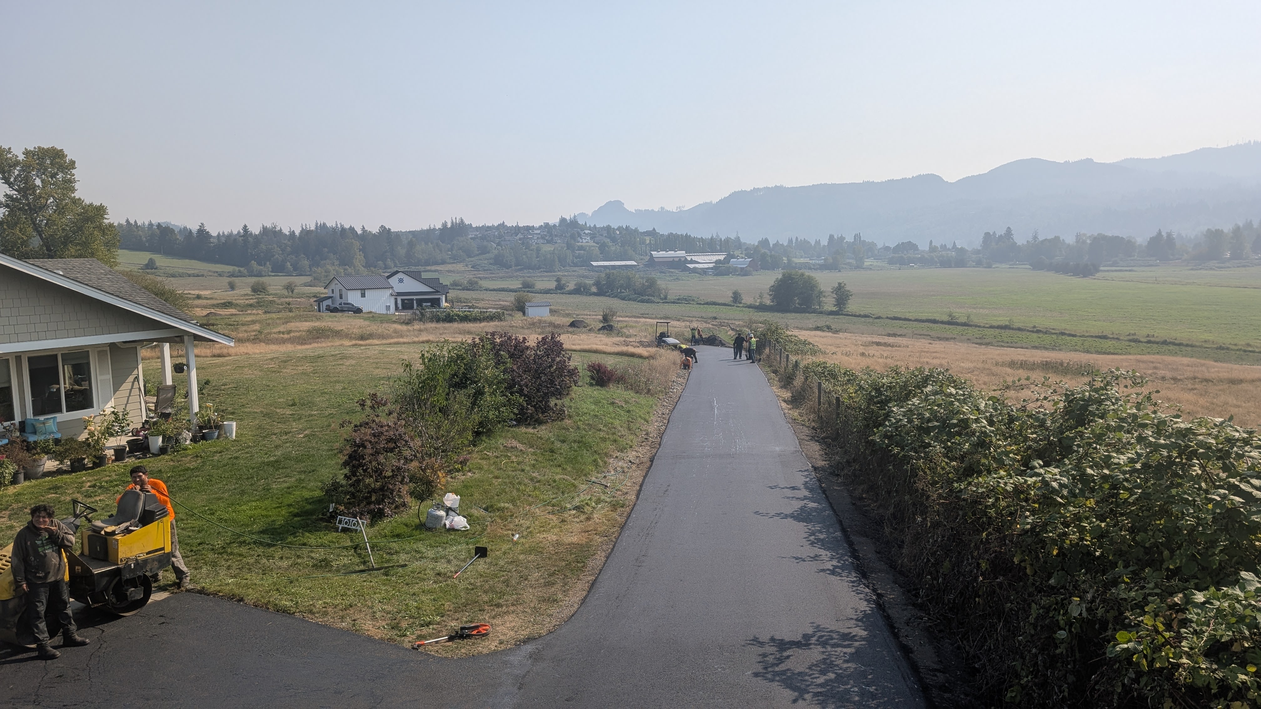 Rural driveway paving in Monroe, WA